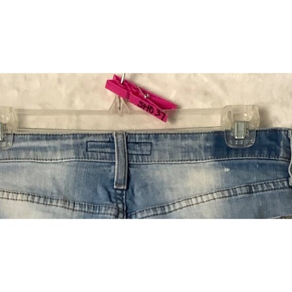 EXPRESS Denim Jean Distressed Slim Stretch Shorts Men Size 30 Pockets Stretch - Picture 7 of 10